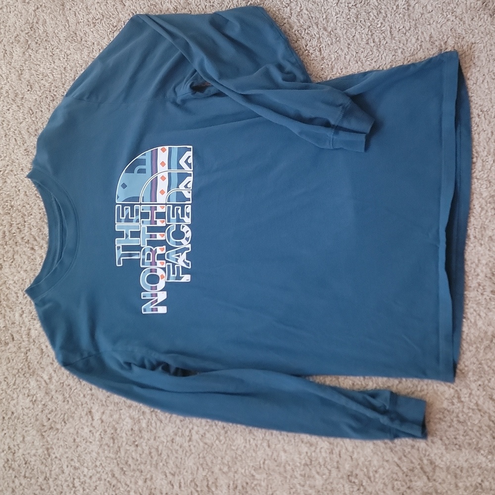 The North Face Blue Long Sleeve Tee